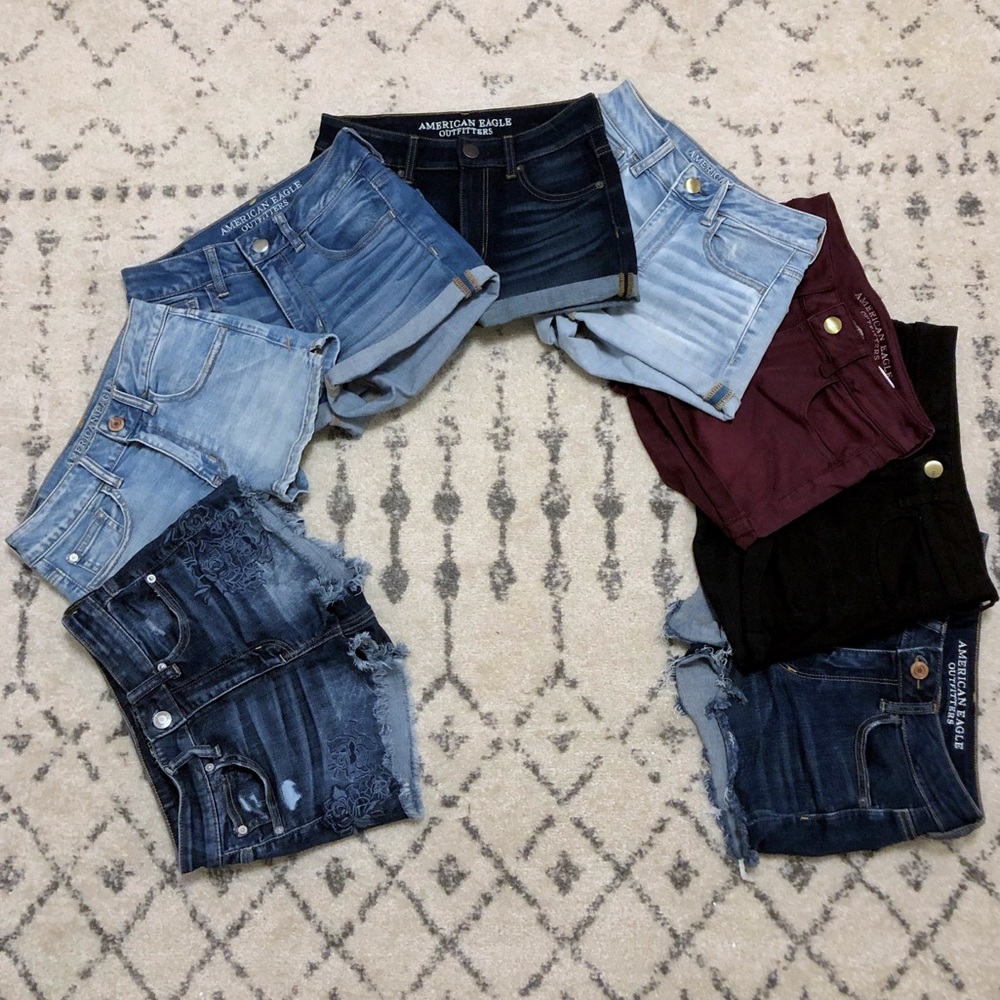 American Eagle Jean Shorts Bundle *8 PAIRS-SIZE 2*
